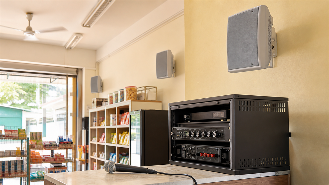 CCF sistem siar raya PA system with wall mounted speakers in Malaysia
