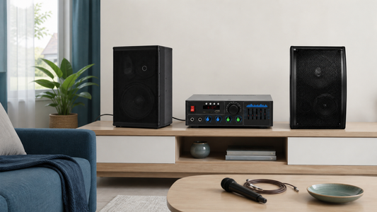 CCF karaoke amplifier and passive speaker pair checked before choosing speakers or a complete set