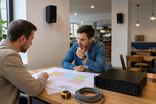 CCF Audio 2 Zone 3 Zone and 5 Zone PA amplifier planning