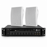 CCF 2/3 Zone PA System Set with 4 inch Wall Speakers natural main image