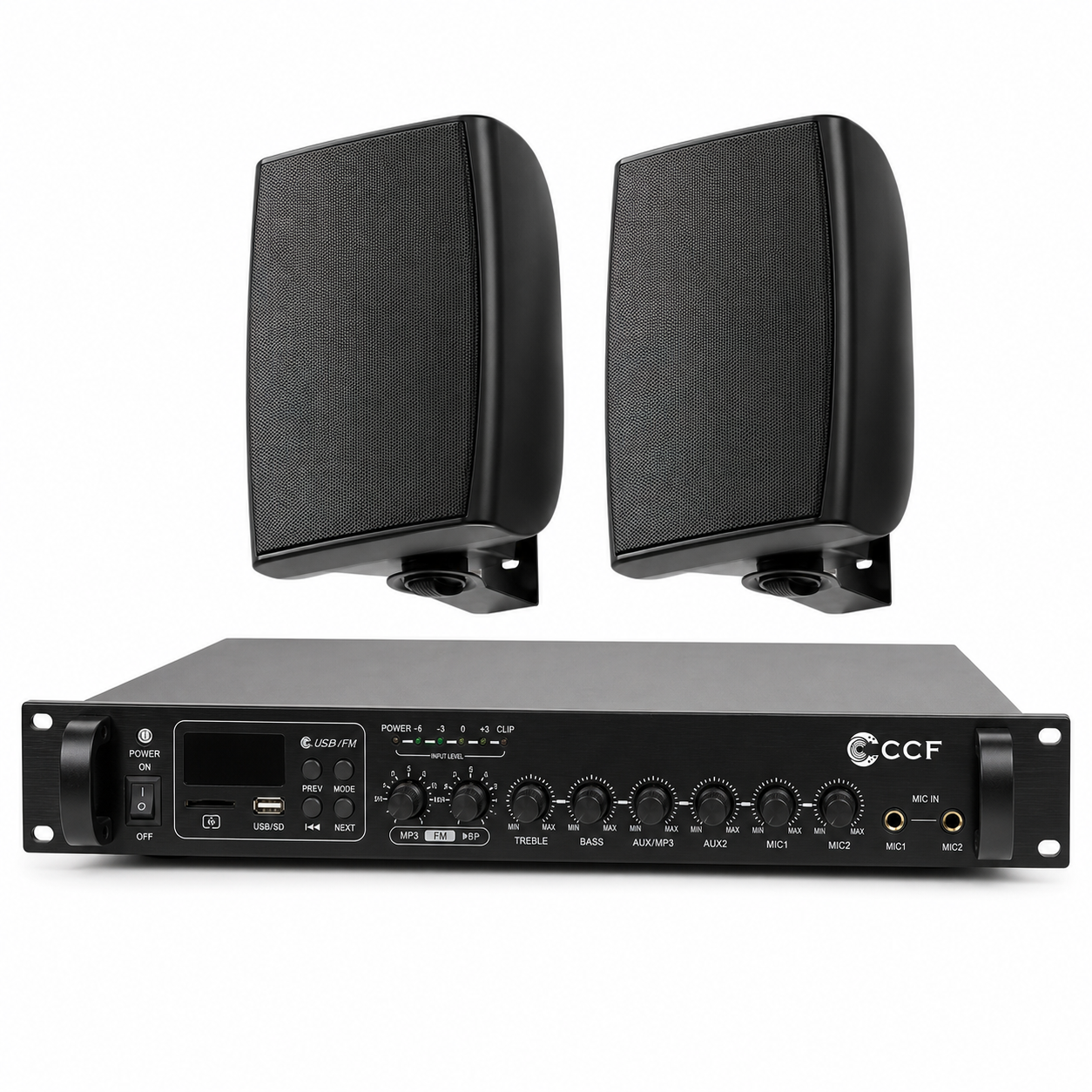 CCF 2/3/5 Zone PA System Set with 4 inch Wall Speakers natural main image