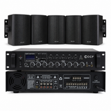 CCF 2/3/5 Zone PA System Set with 4 inch Wall Speakers natural gallery image 6