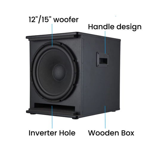 CCF 12/15 inch Subwoofer Speaker 1-pcs Passive SUB Woofer 12" 15" Speakers Audio Bass SW