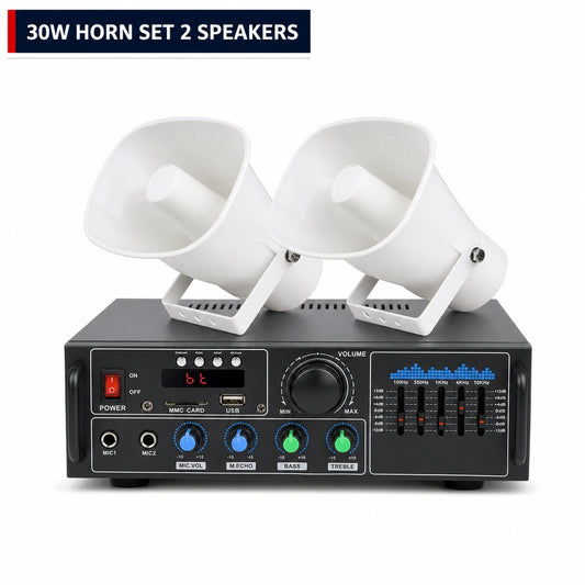 30W Horn Speaker Amplifier Set 2 Speakers-1