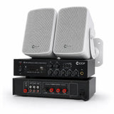 CCF 2/3/5 Zone PA System Set with 4 inch Wall Speakers 16 Speaker Set