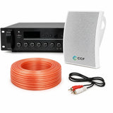 CCF 2/3 Zone PA System Set with 4 inch Wall Speakers 3 Speaker Set