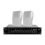 CCF 2/3 Zone PA System Set with 4 inch Wall Speakers 3 Speaker Set