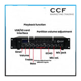 CCF 5 Zone Bluetooth PA Amplifier 70V/100V RMS 500W