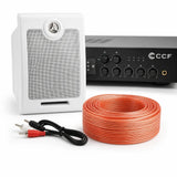 CCF PA System Set with 6.5 inch Wall Speakers 8 Speaker Set