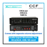 CCF PA System Set with 6.5 inch Wall Speakers 3 Speaker Set