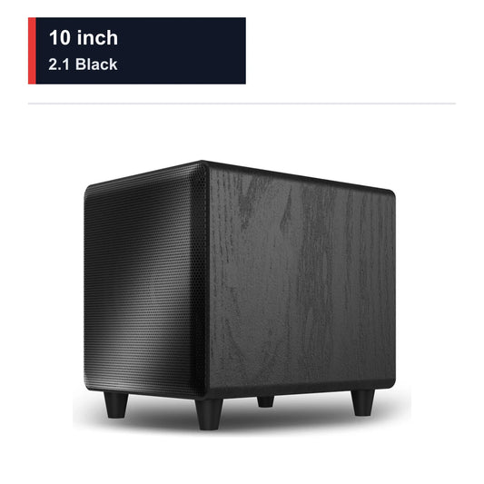 CCF 10 inch Active Subwoofer Speaker 2.1 Channel Black-1