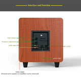 CCF 10 inch Active Subwoofer Speaker 2.1 Channel Maple-10