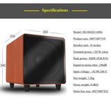 CCF 10 inch Active Subwoofer Speaker 2.1 Channel Maple-11