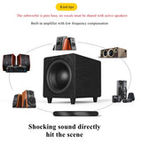 CCF 10 inch Active Subwoofer Speaker 2.1 Channel Maple-5