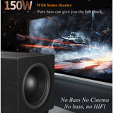 CCF 10 inch Active Subwoofer Speaker 2.1 Channel Maple-8