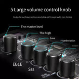 CCF 15 inch Portable Trolley Karaoke Speaker Bluetooth-6