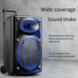 CCF 15 inch Portable Trolley Karaoke Speaker Bluetooth-7