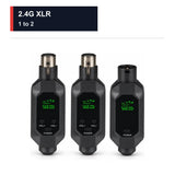 CCF 2.4G XLR Wireless Mic Converter 1 to 2-1