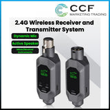 CCF 2.4G XLR Wireless Microphone Converter 1 to 2-4