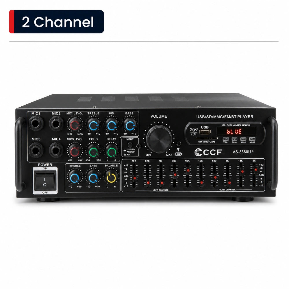 CCF 2 Channel Bluetooth Home Karaoke Amplifier-1