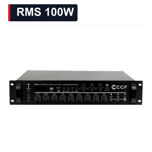 CCF 3 Zone 70V 100V PA Amplifier RMS 100W-1