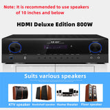 CCF 5.1CH Optical Coaxial Karaoke Amplifier 6500W-Black-9