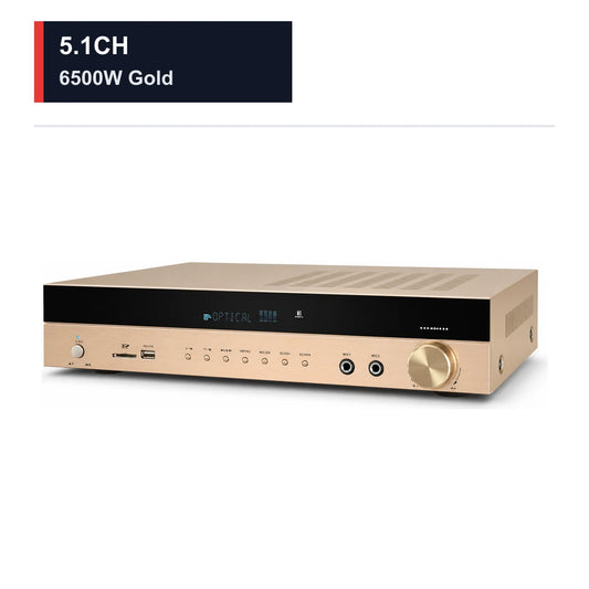 CCF 5.1CH Optical Coaxial Karaoke Amplifier 6500W-Gold-1
