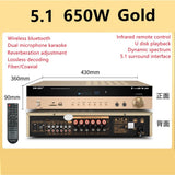 CCF 5.1CH Optical Coaxial Karaoke Amplifier 6500W-Gold-2