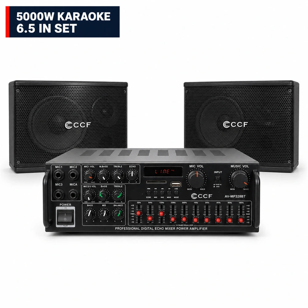 CCF 5000W 2CH Karaoke Set with 6.5 inch Speakers-1