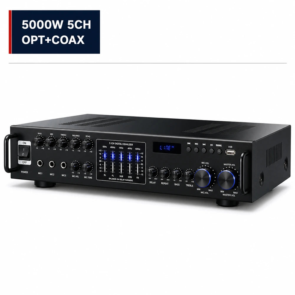 CCF 5000W 5 Channel Optical Coaxial Amplifier-1
