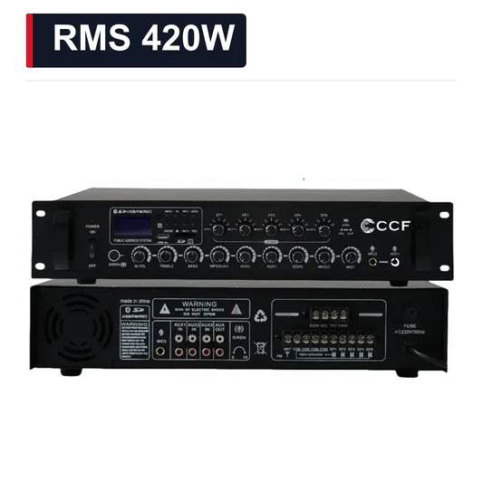 CCF 5 Zone 70V 100V PA Amplifier RMS 420W-1