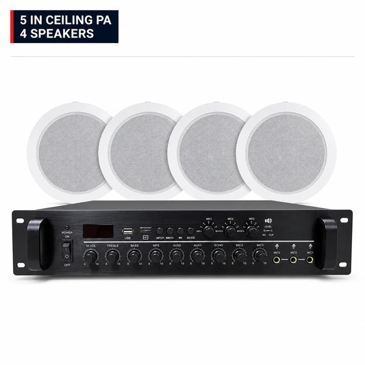 CCF 5 inch Ceiling Speaker PA System 4 Speakers-1