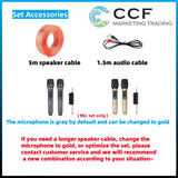 CCF 6.5 inch 2CH Karaoke Speaker Amplifier Set No Microphones-9