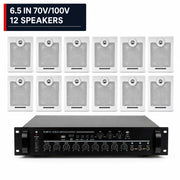 CCF 6.5 inch 70V 100V PA System 12 Speakers-1
