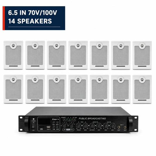 CCF 6.5 inch 70V 100V PA System 14 Speakers-1