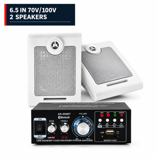 CCF 6.5 inch 70V 100V PA System 2 Speakers-1