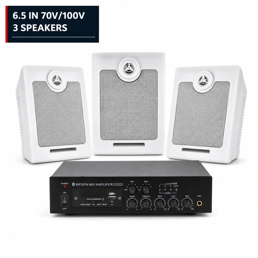 CCF 6.5 inch 70V 100V PA System 3 Speakers-1