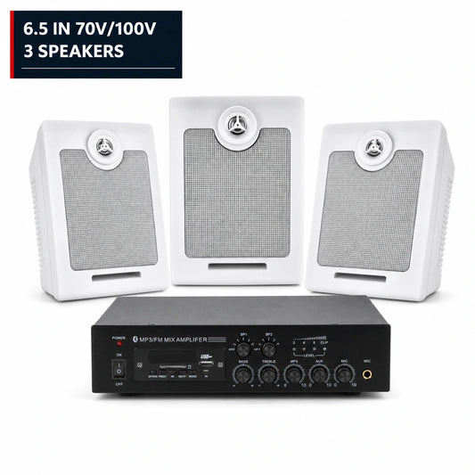 CCF 6.5 inch 70V 100V PA System 3 Speakers-1