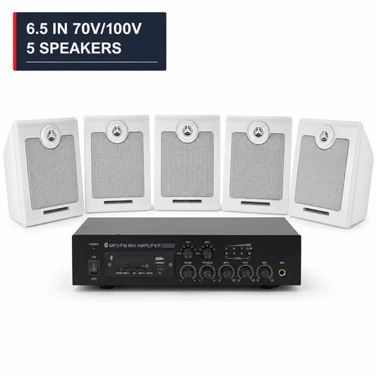 CCF 6.5 inch 70V 100V PA System 5 Speakers-1