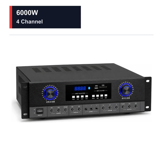 CCF 6000W 4 Channel Optical Coaxial Karaoke Power Amplifier-1
