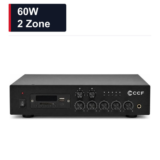 CCF 60W 2 Zone Bluetooth PA Amplifier-1