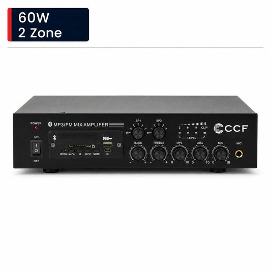 CCF 60W 2 Zone Bluetooth PA Amplifier-1