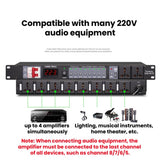 CCF 8+2 Channel Professional Power Sequencer-4