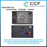 CCF 8 inch 5CH Karaoke Speaker Amplifier Set with Microphones-7