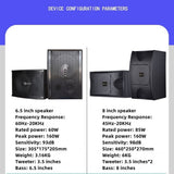 CCF 8 inch Passive Karaoke Speaker Pair-9