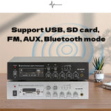 CCF BK-60USB Style 60W 2 Zone Bluetooth PA Amplifier 70V 100V-5