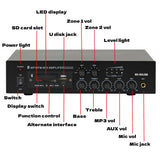 CCF BK-60USB Style 60W 2 Zone Bluetooth PA Amplifier 70V 100V-6