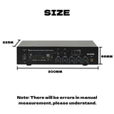 CCF BK-60USB Style 60W 2 Zone Bluetooth PA Amplifier 70V 100V-9