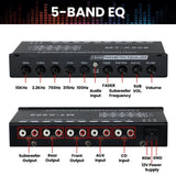 CCF Car 4-Band Parametric Equalizer with Mic Input-6