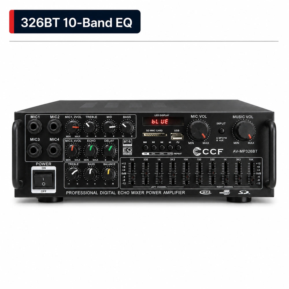 CCF High-Power Bluetooth Stereo Amplifier 10-Band EQ-1